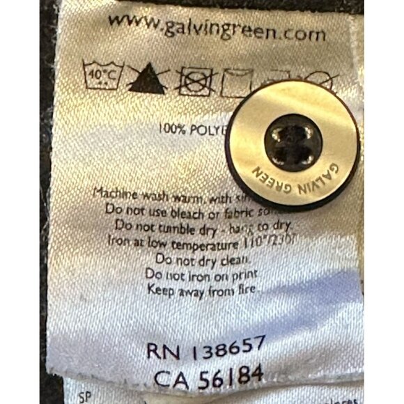 Galvin Green Mens Pants Ventil8 Golf Trousers Polyester Black Size 32x30 - Picture 13 of 16